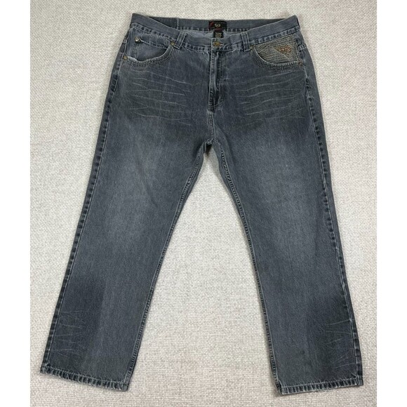 Phat Farm Other - Vintage Phat Farm Jeans Men's 44x30 Gray Straight Leg Denim Hip Hop (Tag 46x34)